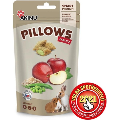 Akinu Pillows polštářky jablko Hlodavec 40 g – Zboží Mobilmania