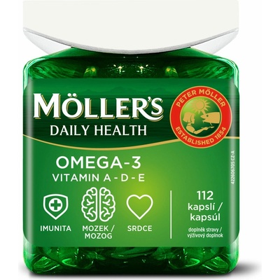 Mollers Omega 3 Daily Health rybí olej 112 kapsúl