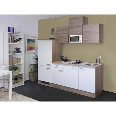 Flex Well Samoa 210 cm farba čela biela sonoma dub matná farba korpusu sonoma dub
