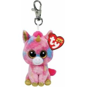 Ty Ty Beanie Boo - Fantasia Multicolor Unicorn Plush Toy Key-clip Random 8.5cm (1607-36619)