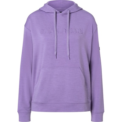 super. natural Дамски вълнен пуловер super. natural Women's Favourite Hoodie - Purple Haze - размер XL (105-4296-0715)