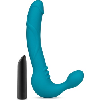 Image 1 of Blush Novelties Temptasia Luna Strapless Silicone Dildo Turquoise