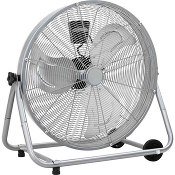 vidaXL Барабанен вентилатор с колело 73 x 42 x 70 см Алуминий (42001423)