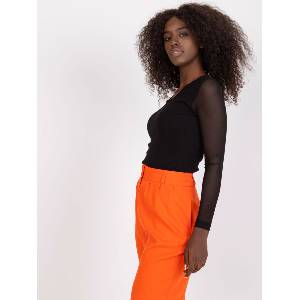 Rue Paris Дамска блуза модел 7839.88P Rue Paris цвят черен