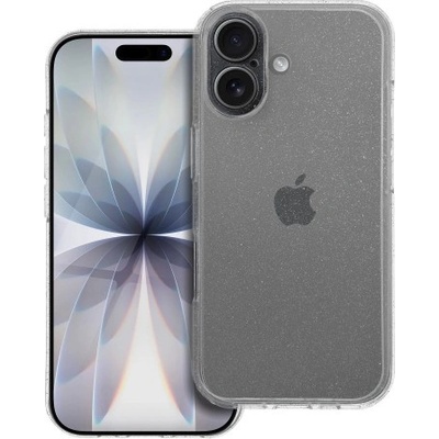 Apple Силиконов калъф кейс CLEAR Case 2mm Blink за iPhone 17, прозрачен с брокат