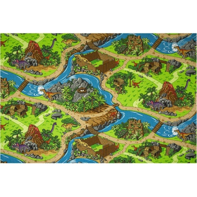 Associated Weavers Dino Vesnička Dinosaurů zelený modrý