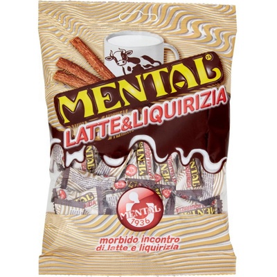 Mental Cukríky S Mliekom A Sladkým Drievkom 140 g