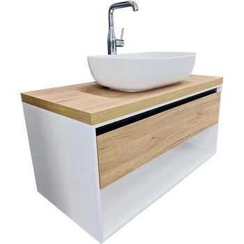 Triano Шкаф долен тип Кейптаун 90 цвят 34140 с мивка Moduo 50/35.5 Т (73130)