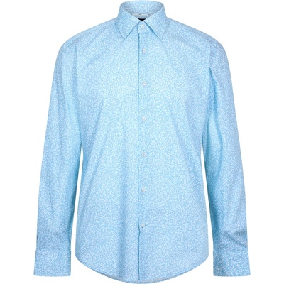 HUGO BOSS Риза с дълъг ръкав Boss Men's H Joe Kent Long Sleeve Oxford Shirt - Blue