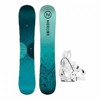 Snowboard set NIDECKER ELLE 2024/25 vázání FLOW FENIX