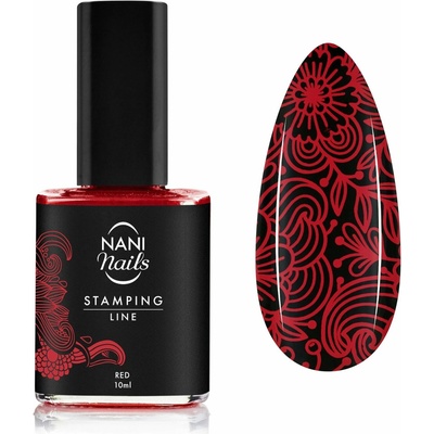 NANI lak na pečiatkovú metódu Red 10 ml