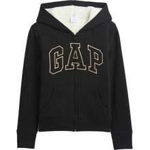 GAP dětská zateplená mikina Sherpa černá