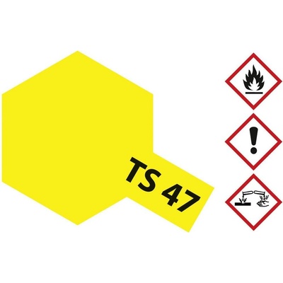 Tamiya akrylová farba chrómová žltá TS-47 nádoba so sprejom 100 ml