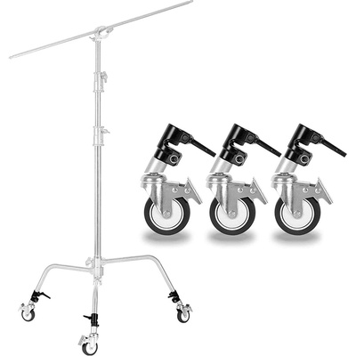 E-Reise Колела за C-Stand Rolling Casters (комплект 3 бр. ) - за 25 mm turtle base C-stands