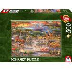 Schmidt Spiele Пъзел Schmidt от 500 части - Рай под планината Килиманджаро (59708)