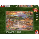 Schmidt Spiele Пъзел Schmidt от 500 части - Рай под планината Килиманджаро (59708)