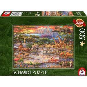 Schmidt Spiele Пъзел Schmidt от 500 части - Рай под планината Килиманджаро (59708)