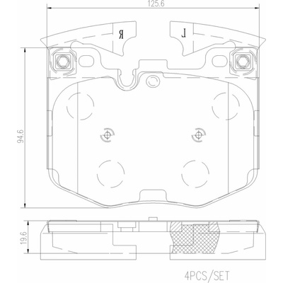 Sada brzdových platničiek kotúčovej brzdy BREMBO XTRA LINE - Ceramic P06099NX