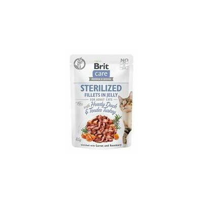 Brit Care Cat Fillets in Jelly Sterile Duck & Turkey 85g