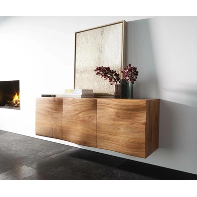 Delife New Live Edge 145 cm 3 dvířka závěsná