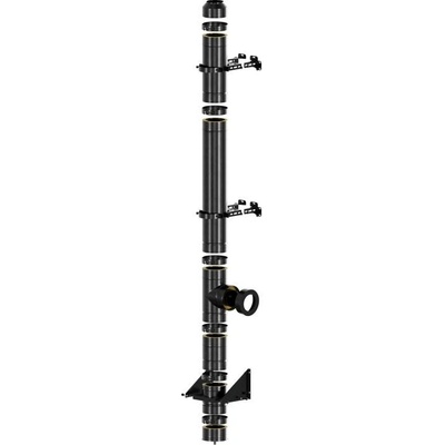 Bokra Nerezový izolovaný komín IZOL 30 150mm 6,32m černý – Zbozi.Blesk.cz