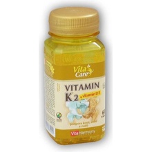 Vitaharmony Vitamin K2 + Vitamin D3 60 kapslí