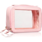 BrushArt Accessories Transparent make-up case козметично куфарче Pink