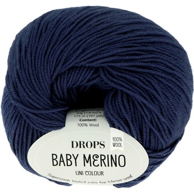 Drops Baby Merino UNI 30 tmavo modrá