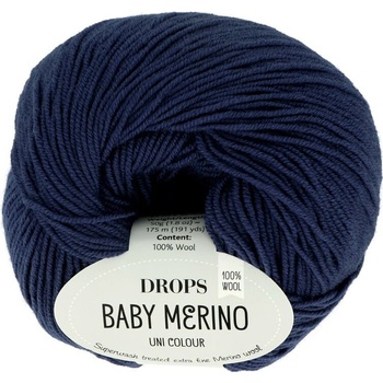 Drops Baby Merino UNI 30 tmavo modrá