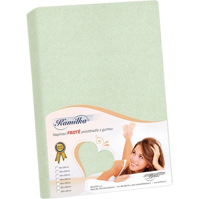 Bellatex prostěradlo froté zelené 180x200