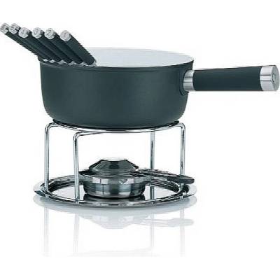 Kela Sýrové fondue LANCY keramika, šedá, 1L