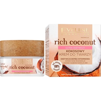 Eveline Cosmetics Rich Coconut Ultra-výživný pleťový krém 50 ml