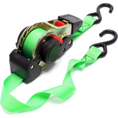 Upínací popruh Wiltec – 3,5 m, 25 mm, zelená (61086)