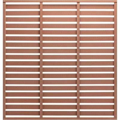 OMAXI Plotový dílec WPC 180 x 180 cm hnědý 761441