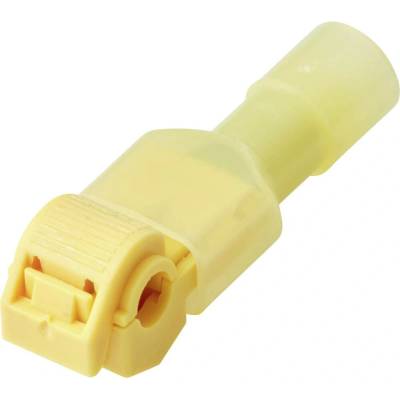TRU COMPONENTS TC-14376164, Rýchloupínacia spona, 2.5-4.0 mm², kontakty 1, žltá, 12 ks