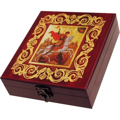 Аксесоари за вино - Св. Георги - в луксозна кутия (К100732)