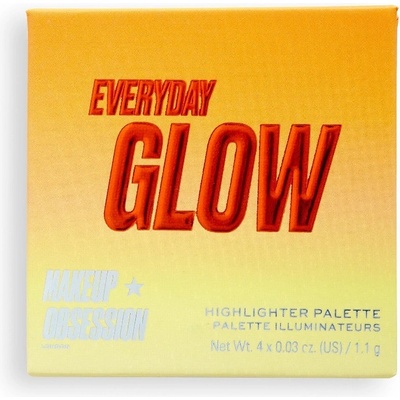 Makeup Obsession Glow Crush Palette Everyday Glow Палитра 4, 4gr
