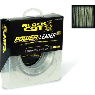Black Cat Nadväzcová Šnúra Power Leader 20m 1mm 80kg