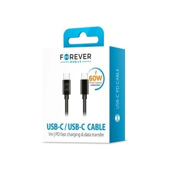 Forever DATUSBC3A1MFOBK Dátový USB-C, 1m, černý