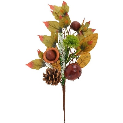 KONÁR GAŠTAN, ŠIŠKA, LÍSTIE ZEL/HNE 36CM