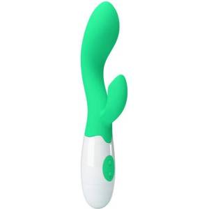 Pretty Love Мултифункционален вибратор за g-точка "pretty love brighty green" 20 см