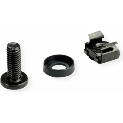 Roline Крепежни елементи за сървърен шкаф, комплект, m6, черни, 100 бр (26.50.5005)