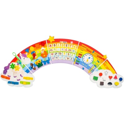 2Kids Toys Soft activity board Dúha s mrakmi