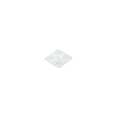 Čočka LED čtvercový průhledná H: 7,85mm Vněj.rozměry: 50x50mm
