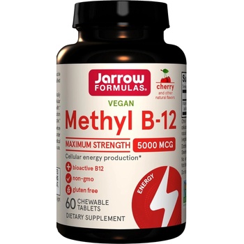 Jarrow Formulas Methyl B-12, 5000 mcg, 60 дъвчащи таблетки, Jarrow Formulas (8401)