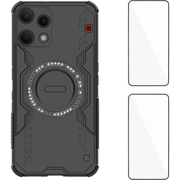 Nothing Магнитен Калъф WANLONFENG DJ за Nothing Phone (3a) Lite 5G - PC+TPU, Вкл. 2 Стъклени Протектора - 4 Цвята