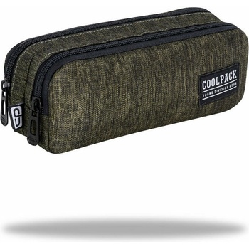 COOLPACK Ученически несесер с два ципа CoolPack Clio Snow Olive Green (C69162)