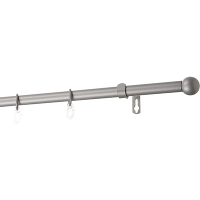 GARDINIA КОРНИЗ РАЗТЕГАЕМ gardinia МИРА 110-200см СРЕБРО МАТ (32758)