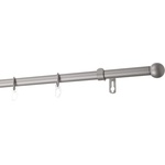 GARDINIA КОРНИЗ РАЗТЕГАЕМ gardinia МИРА 110-200см СРЕБРО МАТ (32758)