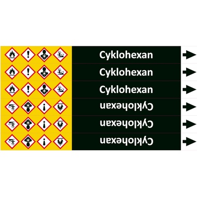 Nadrzenapalivo.cz Značení potrubí ISO 20560, cyklohexan PZA 007888